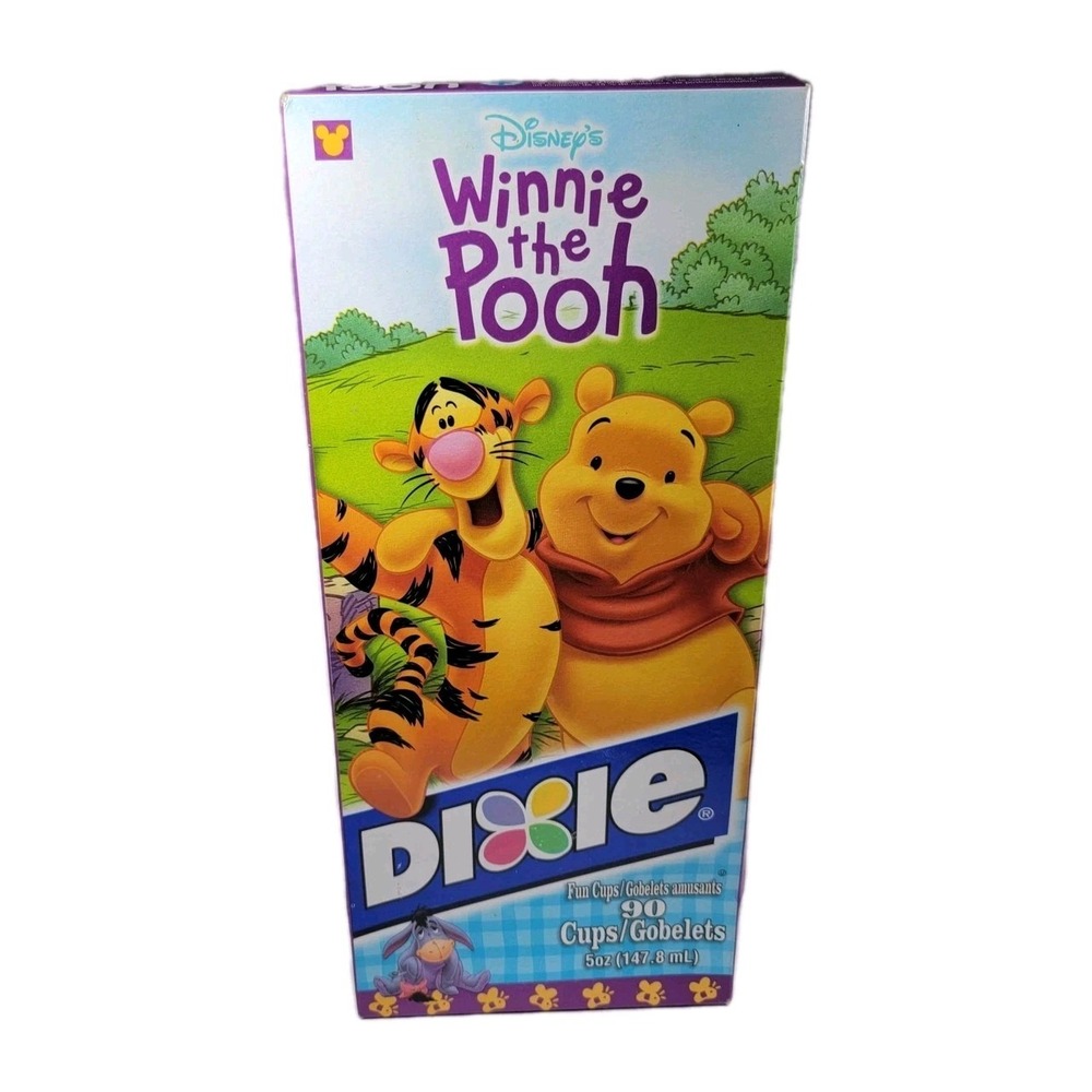 Vintage Disney Winnie The Pooh Dixie Fun Cups  90‎ Count 5 Oz